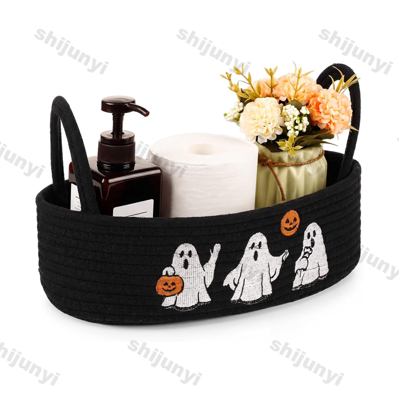 Compost Bin Countertop - Keranjang Penyimpanan Bertema Hantu Halloween, Dekorasi